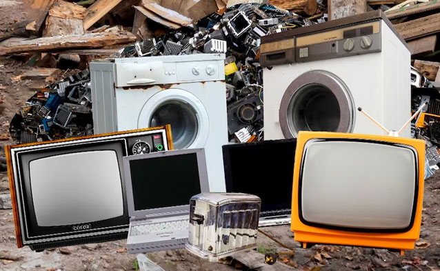 Recycling e-waste include televisions, computers, mobile phones and any type of home appliance, from air conditioners to children's toys